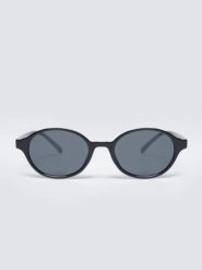 Okulary przeciwsłoneczne damskie czarne Narani 906. Czarne okulary przeciwsłoneczne Big Star, bez wzorów, eleganckie, okrągłe. Za 79.99 zł.