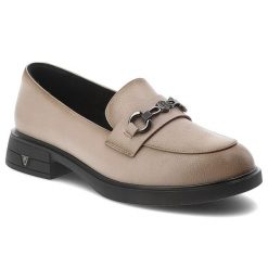 Mokasyny damskie Vinceza, skóra naturalna wsuwany fason klasyczne loafersy metalowa ozdoba niski stabilny obcas grubsza podeszwa, beżowe, 39991. Brązowe mokasyny VINCEZA, z aplikacjami, ze skóry, bez obcasa. Za 159.00 zł.