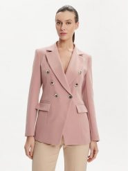 Maryley Marynarka 24EB139/43BH Różowy Regular Fit. Czerwone marynarki i żakiety Maryley, s, bez wzorów, z syntetyku. Za 299.99 zł.