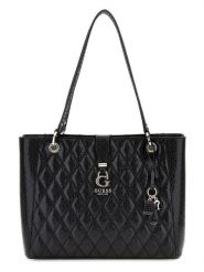 Guess Torebka w kolorze czarnym - 37 x 26 x 10 cm rozmiar: onesize. Czarne torby na ramię Guess, z aplikacjami, z materiału, na ramię, pikowane, bez dodatków. Za 558.45 zł.
