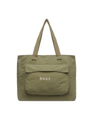 Roxy Torebka WBEOHP-ROXY-MZ-005-10 Khaki. Brązowe shopper Roxy, bez wzorów, z materiału, bez dodatków. Za 79.99 zł.
