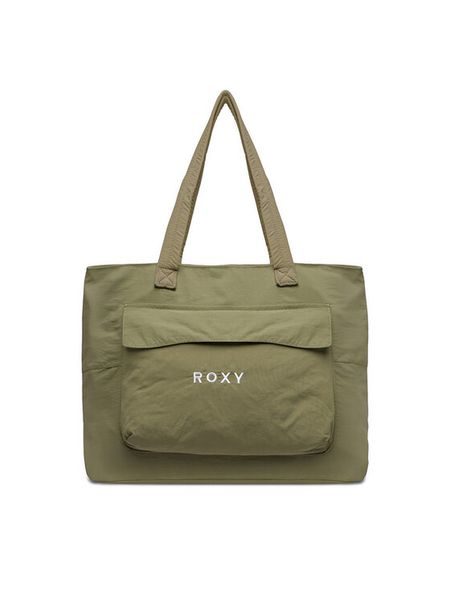 Roxy Torebka WBEOHP-ROXY-MZ-005-10 Khaki. Brązowe shopper Roxy, bez wzorów, z materiału, bez dodatków. Za 79.99 zł.
