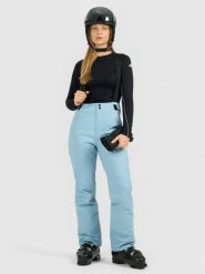 4F Spodnie narciarskie z szelkami membrana Dermizax 20000 damskie - granatowe XL. Niebieskie spodnie narciarskie 4f, xl, bez wzorów, z materiału, narciarskie, Dermizax. Za 999.99 zł.