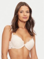 Selmark Biustonosz push-up Federica 61113 Beżowy. Brązowe biustonosze Selmark, bez wzorów, z syntetyku. Za 149.99 zł.