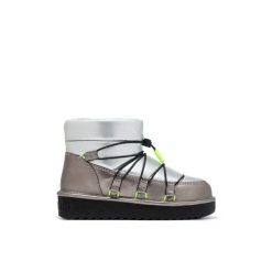 Buty śniegowce zimowe damskie D.Franklin ocieplane. Szare trapery i śniegowce D.Franklin, z materiału. Za 369.00 zł.