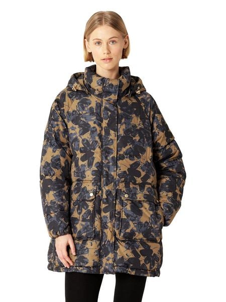 Ilse Jacobsen Płaszcz pikowany w kolorze jasnobrązowo-granatowym rozmiar: M/L. Brązowe płaszcze Ilse Jacobsen, l, bez wzorów, bez kaptura. Za 382.99 zł.