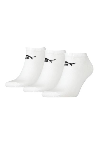 PUMA Skarpety Stopki 3-Pack 94710906. Białe skarpety Puma, bez wzorów, z bawełny. Za 36.99 zł.