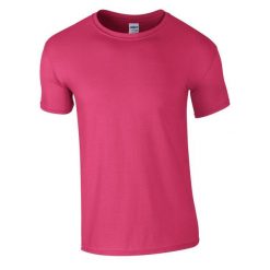 Koszulka Softstyle Dla Dorosłych Unisex. Czerwone bluzki GILDAN, m, bez wzorów, sportowe, bez kołnierzyka, bez ramiączek. Za 29.99 zł.