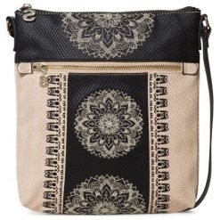 Desigual torebka damska Bols Lady Kaua, beżowy. Brązowe torebki klasyczne Desigual, bez wzorów, z materiału, bez dodatków. W wyprzedaży za 175.00 zł.