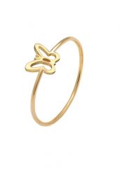 Elli Damski motyl trend w srebrze próby 925 Sterling Silver Pierścionki 1 ct. Szare pierścionki Elli, srebrne. Za 279.64 zł.
