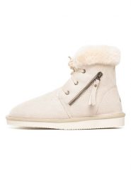 ISLAND BOOT Botki zimowe "Celeste" w kolorze kremowym rozmiar: 36. Brązowe botki Island Boot, na zimę, bez wzorów, z materiału, bez obcasa, bez zapięcia. Za 117.45 zł.