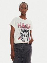 JJXX T-Shirt Wilma 12274694 Écru Boxy Fit. T-shirty JJXX, l, bez wzorów, z bawełny, bez kołnierzyka, bez ramiączek. Za 49.99 zł.