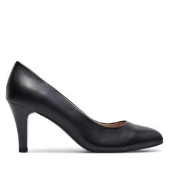 Szpilki Caprice. Czarne szpilki Caprice, bez wzorów, bez obcasa, na szpilce, bez zapięcia. Za 209.99 zł.
