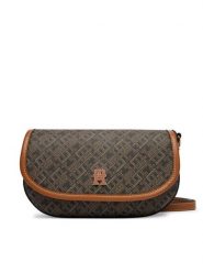 Tommy Hilfiger Torebka Th Monoplay AW0AW19172 Czarny. Czarne listonoszki TOMMY HILFIGER, bez wzorów, ze skóry, bez dodatków. Za 649.99 zł.