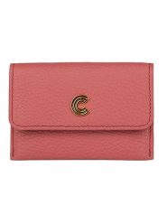COCCINELLE Skórzane etui w kolorze różowym na karty - 11 x 7,5 cm rozmiar: onesize. Różowe portfele Coccinelle, bez wzorów, z materiału. Za 145.26 zł.