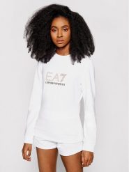 EA7 Emporio Armani Bluza 8NTM45 TJ9RZ 1100 Biały Regular Fit. Białe bluzy EA7 Emporio Armani, xs, bez wzorów, z syntetyku, bez kaptura. Za 158.99 zł.
