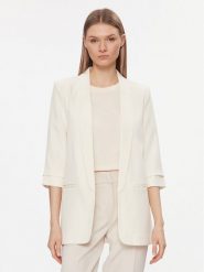 ONLY Marynarka Elly 15197451 Biały Regular Fit. Białe marynarki i żakiety Only, bez wzorów, z syntetyku. Za 129.99 zł.
