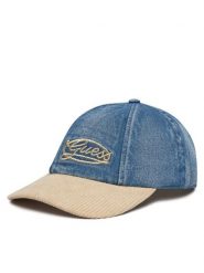 Guess Czapka z daszkiem AW5505 COT01 Niebieski. Niebieskie czapki Guess, z aplikacjami, z bawełny. Za 159.99 zł.
