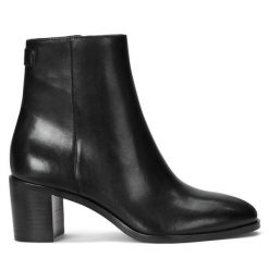 Botki LAUREN RALPH LAUREN. Czarne botki Lauren Ralph Lauren, bez wzorów, bez obcasa, na słupku, bez zapięcia. Za 919.99 zł.