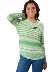 WITT WEIDEN Koszulka w kolorze zielono-białym rozmiar: 46. Zielone bluzki WITT WEIDEN, bez wzorów, bez kołnierzyka, bez ramiączek. Za 56.99 zł.