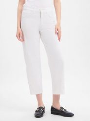 Cambio Jeansy Barrel - Elia Kobiety Bawełna biały, 42. Białe jeansy Cambio, z aplikacjami. Za 549.95 zł.