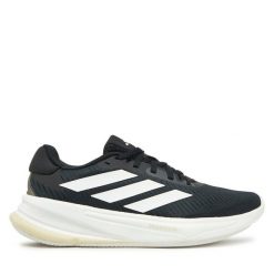 Buty do biegania adidas. Czarne obuwie sportowe Adidas, bez zapięcia, do biegania. Za 289.99 zł.