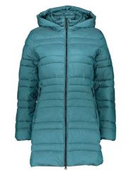 CMP Płaszcz zimowy w kolorze turkusowym rozmiar: 48. Niebieskie płaszcze CMP, na zimę, bez wzorów, z puchu, bez kaptura. Za 245.38 zł.