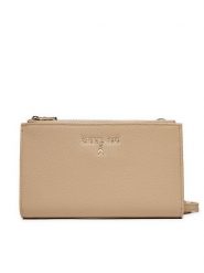 Patrizia Pepe Torebka CQ9774/L001-B524 Beżowy. Brązowe listonoszki Patrizia Pepe, bez wzorów, ze skóry, bez dodatków. Za 349.99 zł.