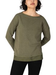 Timezone Koszulka w kolorze khaki rozmiar: XS. Brązowe bluzki Timezone, xs, bez wzorów, bez kołnierzyka, bez ramiączek. Za 69.99 zł.