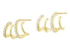 Złote kolczyki z cyrkoniami. Żółte kolczyki Apart, z cyrkonią, złote. Za 1,199.00 zł.