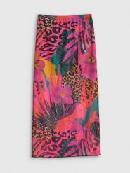4F Spódnica maxi damska - multikolor XS. Spódnice 4f, na imprezę, na lato, s, bez wzorów, z dzianiny, sportowe, maxi, dopasowane. Za 99.99 zł.