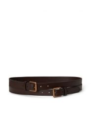 LAUREN RALPH LAUREN Pasek 412936524008 Brązowy. Brązowe paski Lauren Ralph Lauren, bez wzorów, ze skóry. Za 599.99 zł.