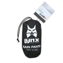 Lynx spodnie przeciwdeszczowe Dry & Go XXL. Czarne kurtki sportowe LYNX, xxl, bez wzorów, bez kaptura, rowerowe. Za 146.30 zł.