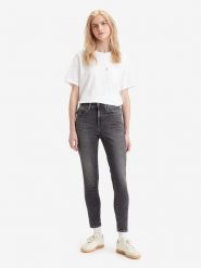 Levi's Dżinsy "721" - Skinny fit - w kolorze antracytowym rozmiar: W29/L30. Czarne jeansy Levi's®, l, z aplikacjami, z podwyższonym stanem. Za 228.92 zł.