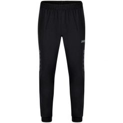 Damskie spodnie dresowe Jako polyester Challenge. Czarne spodnie sportowe JAKO, bez wzorów, z dresówki, do piłki nożnej. Za 148.50 zł.