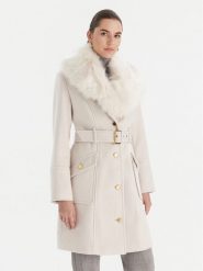 Marciano Guess Płaszcz wełniany 5BGL26 1799Z Écru Regular Fit. Płaszcze Marciano Guess, na zimę, z aplikacjami, z syntetyku, bez kaptura. Za 1,649.00 zł.