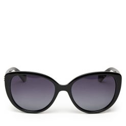 Okulary przeciwsłoneczne Polaroid. Czarne okulary przeciwsłoneczne Polaroid, bez wzorów. Za 229.99 zł.