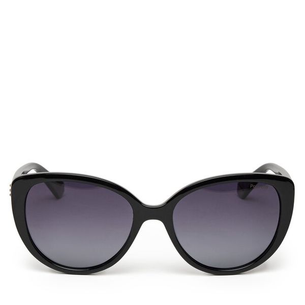 Okulary przeciwsłoneczne Polaroid. Czarne okulary przeciwsłoneczne Polaroid, bez wzorów. Za 229.99 zł.