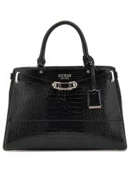 Guess Torebka w kolorze czarnym - 33 x 22 x 11 cm rozmiar: onesize. Czarne torby na ramię Guess, z aplikacjami, z materiału, przez ramię, bez dodatków. Za 528.34 zł.