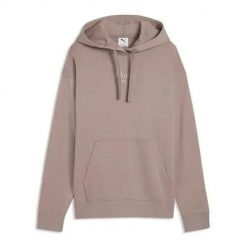 Bluza sportowa damska Puma Ess Script Comfort. Brązowe bluzy Puma, l, bez wzorów, z kapturem. Za 209.00 zł.
