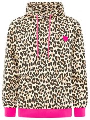 Zwillingsherz Bluza "Leo Herzpatch" w kolorze beżowym rozmiar: XXL. Brązowe bluzy sportowe Zwillingsherz, xxl, bez wzorów, z kapturem. Za 200.45 zł.