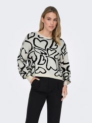 ONLY Sweter w kolorze czarno-szarym rozmiar: XS. Czarne swetry Only, xs, bez wzorów, bez ramiączek. Za 81.45 zł.
