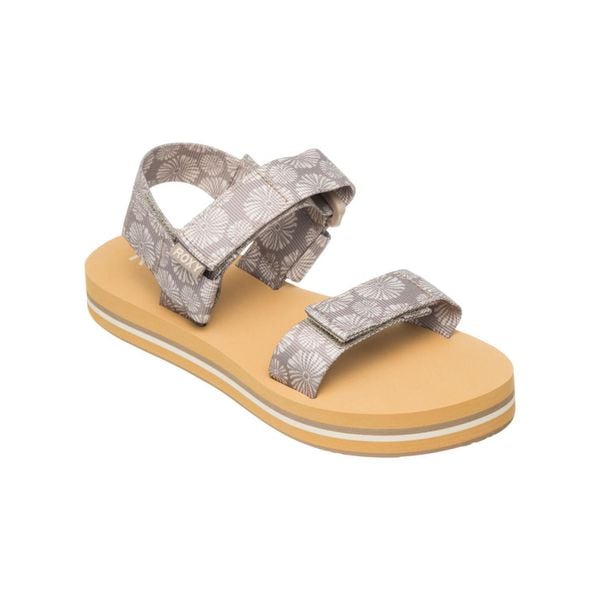 Sandały dla Kobiety ROXY CAGE Brązowy. Brązowe sandały Roxy, bez wzorów, z gumy, sportowe, bez obcasa, bez zapięcia. W wyprzedaży za 107.10 zł.