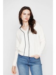 C& Jo Sweter w kolorze białym rozmiar: 38. Białe swetry C& Jo, bez wzorów, ze splotem, bez ramiączek. Za 121.99 zł.