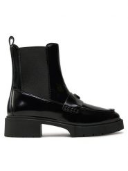 Coach Botki Louisa Bootie CX024 Czarny. Czarne botki Coach, bez wzorów, ze skóry, bez obcasa, na płaskiej podeszwie, bez zapięcia. Za 1,399.00 zł.