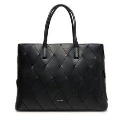Torebka Calvin Klein. Czarne shopper Calvin Klein, bez wzorów, bez dodatków. Za 429.99 zł.
