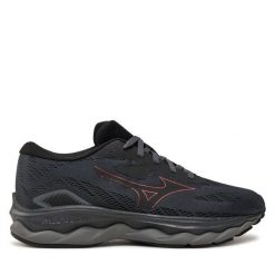 Buty do biegania Mizuno. Czarne obuwie sportowe Mizuno, bez zapięcia, do biegania, mizuno wave. Za 289.99 zł.