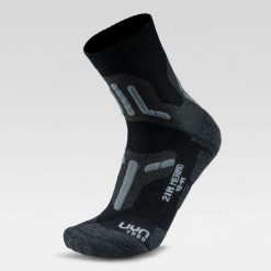 Skarpety trekkingowe damskie Uyn Trekking 2IN Merino. Czarne skarpety Uyn, bez wzorów. Za 139.99 zł.