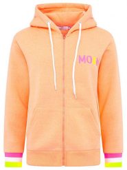 Zwillingsherz Bluza "MoinZH" w kolorze różowo-brzoskwiniowym rozmiar: XL. Pomarańczowe bluzy Zwillingsherz, xl, bez wzorów, bez kaptura. Za 197.95 zł.