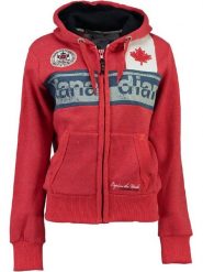 Canadian Peak Bluza "Flashy" w kolorze czerwonym rozmiar: XL. Czerwone bluzy Canadian Peak, xl, z aplikacjami, z bawełny, bez kaptura. Za 110.04 zł.